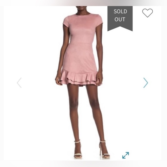 Love Ady Nordstrom Suede Ruffle Dress - Picture 4 of 4